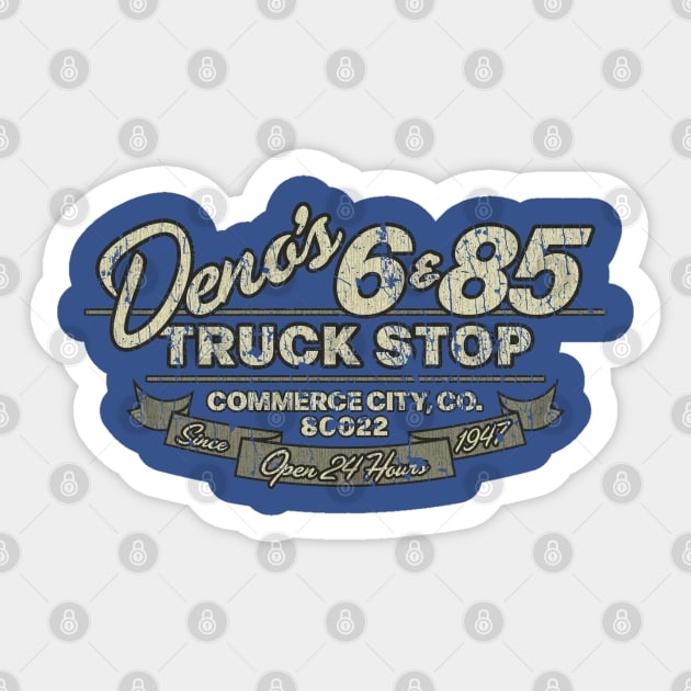 Deno’s 6 & 85 Truck Stop 1947 Sticker by JCD666